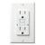 15 Amp tamper and weather resistant GFCI outlet with self-test feature, UL943 certified, white receptacle