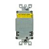 20 Amp tamper and weather resistant GFCI outlet with self-test feature, UL943 certified, white receptacle