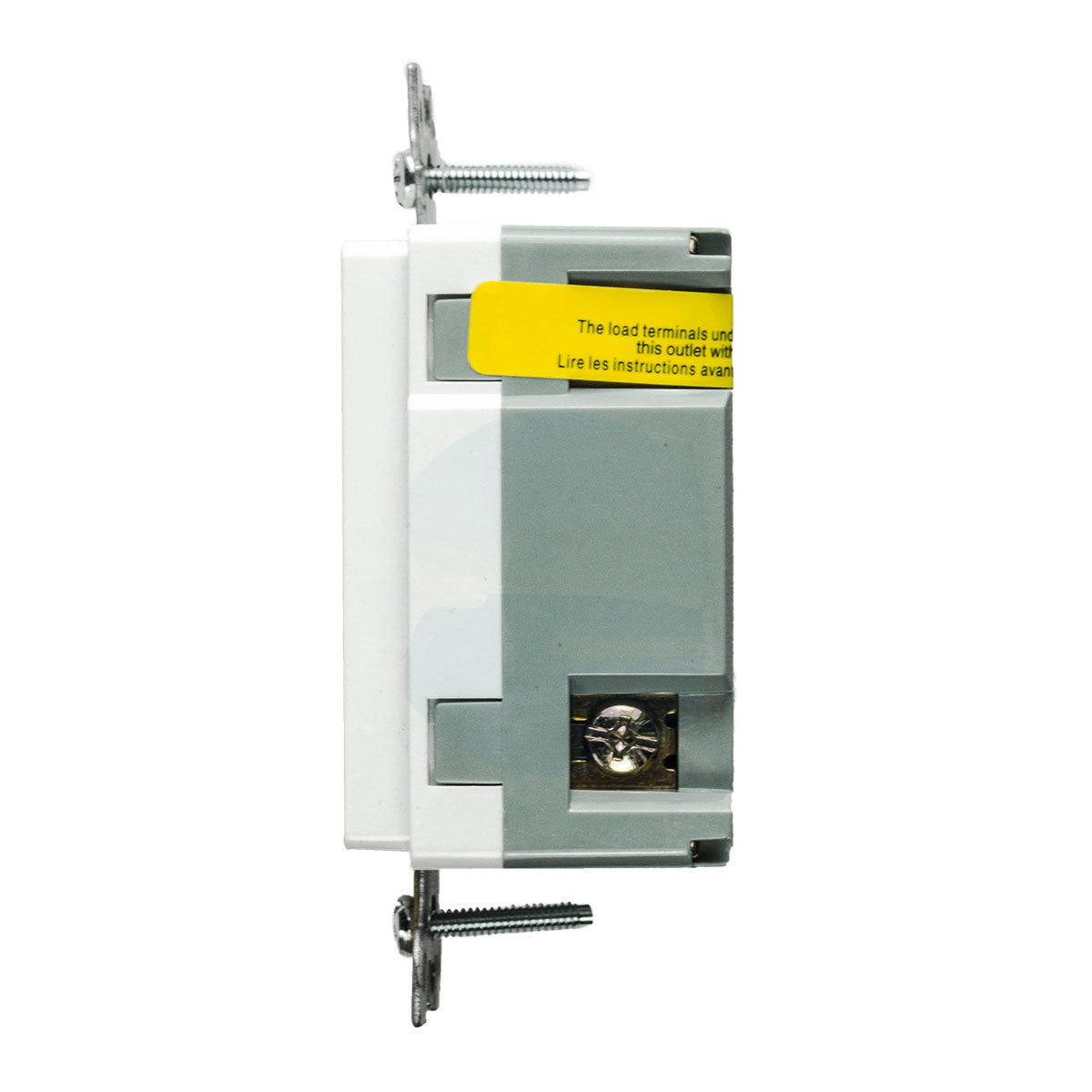 20 Amp tamper and weather resistant GFCI outlet with self-test feature, UL943 certified, white receptacle