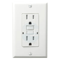 15 Amp tamper-resistant GFCI self-test electrical outlet, UL943 certified receptacle in white - Available at Electrical Marketplace