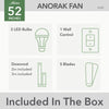 Anorak 52" Outdoor Fan with LED Light
