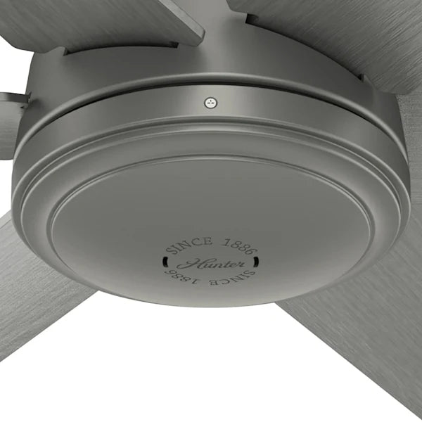 52 Inch Jetty Outdoor Ceiling Fan | 6 Matte Blades | 3 Speeds | Hunter 51731, 51202/03