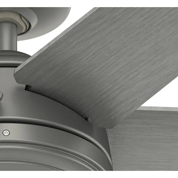 52 Inch Jetty Outdoor Ceiling Fan | 6 Matte Blades | 3 Speeds | Hunter 51731, 51202/03
