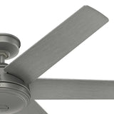 52 Inch Jetty Outdoor Ceiling Fan | 6 Matte Blades | 3 Speeds | Hunter 51731, 51202/03