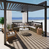 Lantern style outdoor ceiling fan matte silver finish