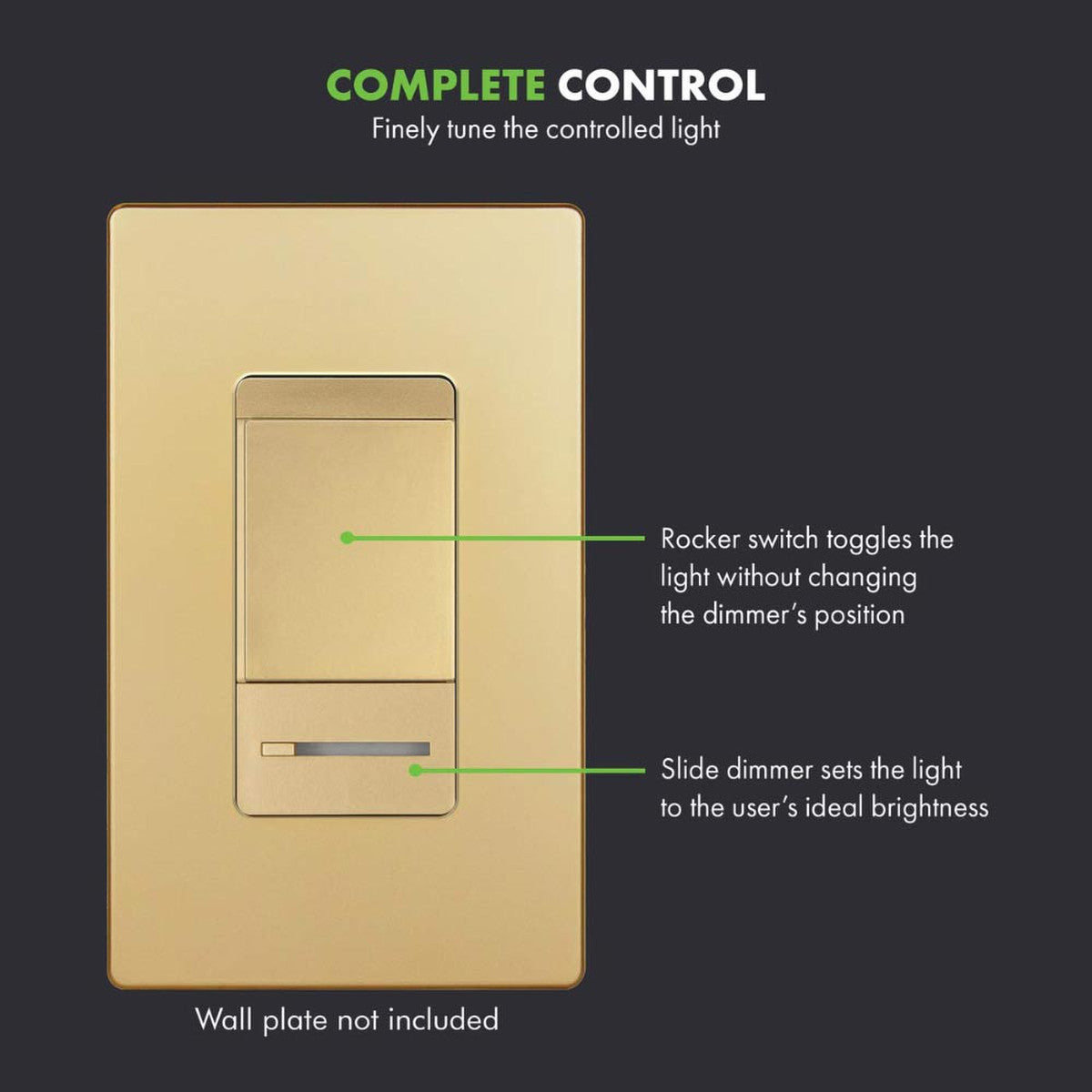 150W Single-Pole 3-Way Decorator Dimmer Switch | 120V | Elite Series | Enerlites 55300