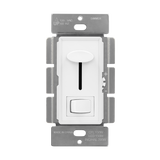 Enerlites 59302 dimmer switch for CFL, LED, incandescent, and halogen bulbs, vertical slider with mini paddle switch, UL listed