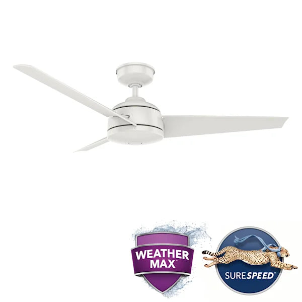 52 Inch Trimaran Outdoor Ceiling Fan | 3 Blades | 3 Speeds | Hunter 59608/09/10, 51481