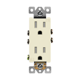 Enerlites 61501-TR 15A decorator self-grounding tamper-resistant duplex receptacle