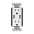 Dual USB Charger 4.8A with 15A Tamper-Resistant Duplex Receptacles