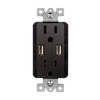15 Amp Tamper-Resistant Decorator Receptacle with Dual USB Type-A Charger 4.0A | Elite Series