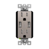 15 Amp Tamper-Resistant Decorator Receptacle with Dual USB Type-A Charger 4.0A | Elite Series