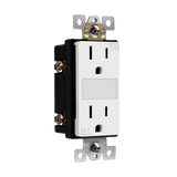ENERLITES 61501-TRGL 15A tamper-resistant duplex receptacle with LED guide light, high-impact polycarbonate, UL listed