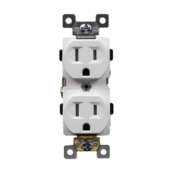 15 Amp Duplex Receptacle | 125V | Industrial Grade