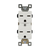 15 Amp Duplex Receptacle | 250V | 6-15R | White | Industrial Grade