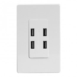 ENERLITES 62000-4USB58 4-port in-wall USB charger with 5.8A output and IntelliChip technology