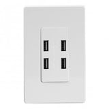 ENERLITES 62000-4USB58 4-port in-wall USB charger with 5.8A output and IntelliChip technology