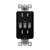 Triple USB Charger 5.8A with 20A Tamper-Resistant Duplex Receptacles
