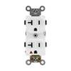 20 Amp Duplex Receptacle | Isolated | 125V | White | Industrial Grade