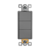 15 Amp 3-Gang Decorator Rocker Switch | 120V | Commercial Grade | Enerlites 62755