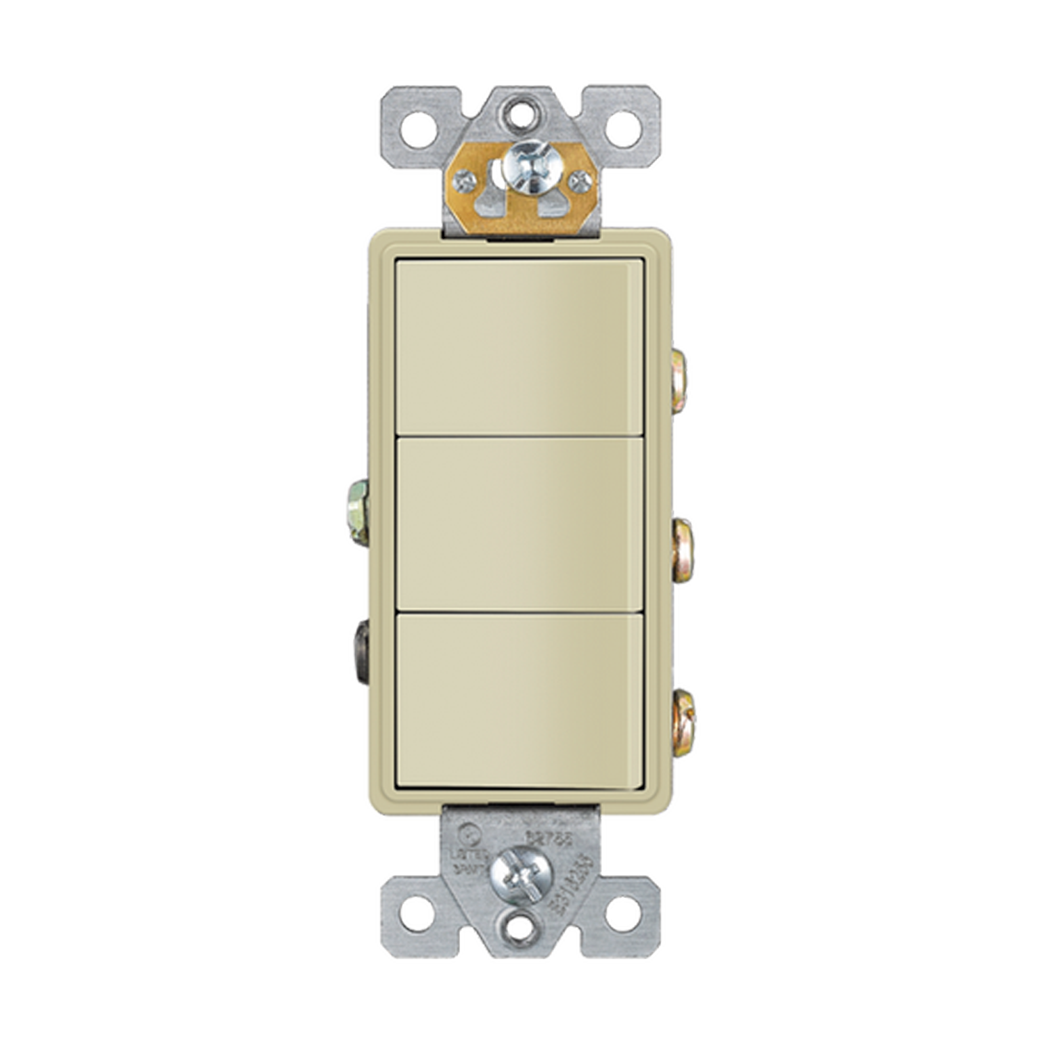 15 Amp 3-Gang Decorator Rocker Switch | 120V | Commercial Grade | Enerlites 62755