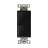 ENERLITES 62834 dual rocker switch with AC quiet feature, back and side wiring terminals, 15A 120V.