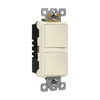 ENERLITES 62834 dual rocker switch with AC quiet feature, back and side wiring terminals, 15A 120V.