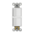 Commercial Grade, Decorator Double Rocker Switch,15A, 120/277V