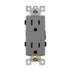 15 Amp Decorator Receptacle | Tamper Resistant | Industrial Grade