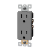 15 Amp Decorator Receptacle | Tamper Resistant | Industrial Grade