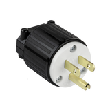 15 Amp Industrial Straight Blade Locking Plug | 125V | 5-15P | Enerlites 66200