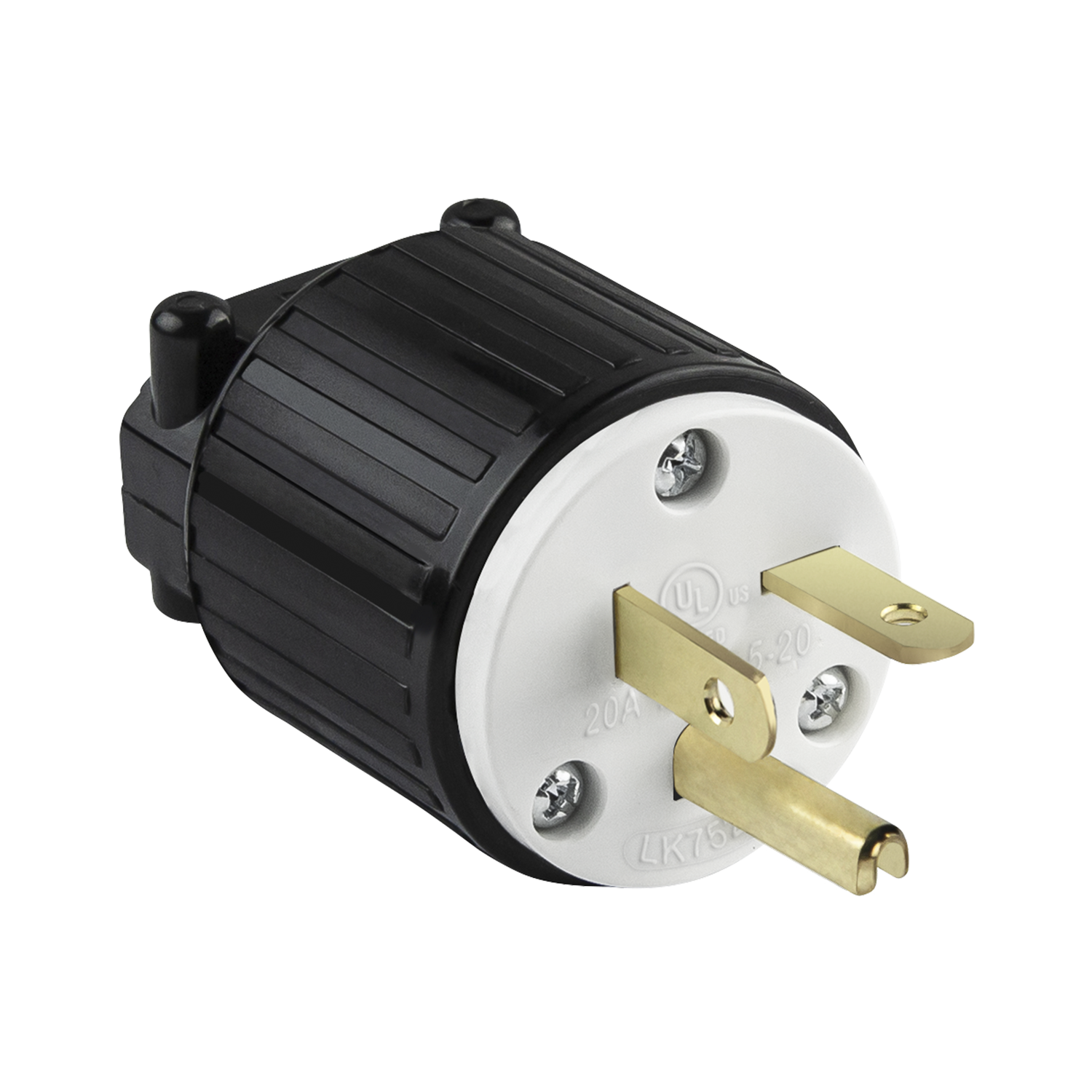 Industrial Straight Blade Locking Plug | 20 Amp | NEMA 5-20P