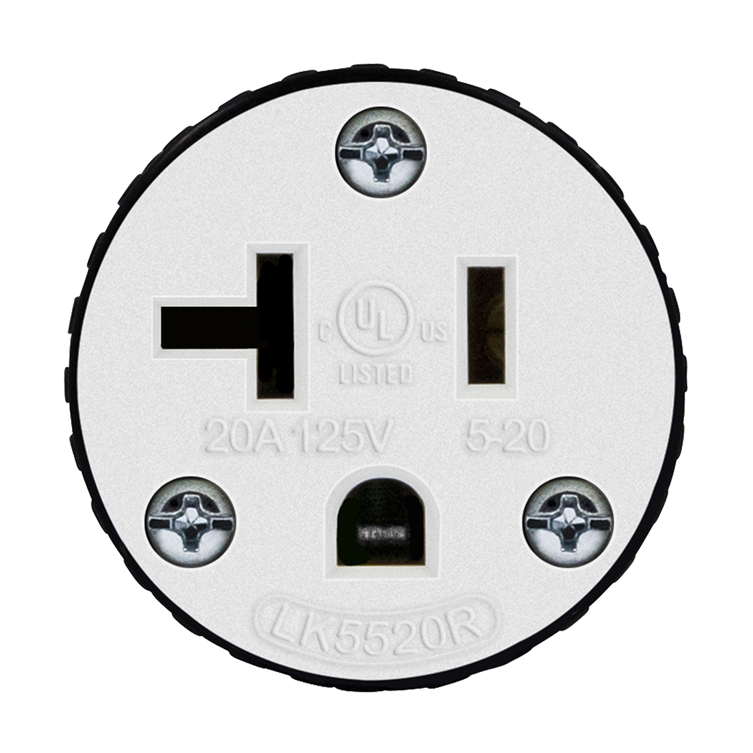 ENERLITES 66211 20A NEMA 5-20C straight blade cord connector