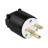 ENERLITES 66220 15A straight blade locking plug with twist-to-lock mechanism, UL listed