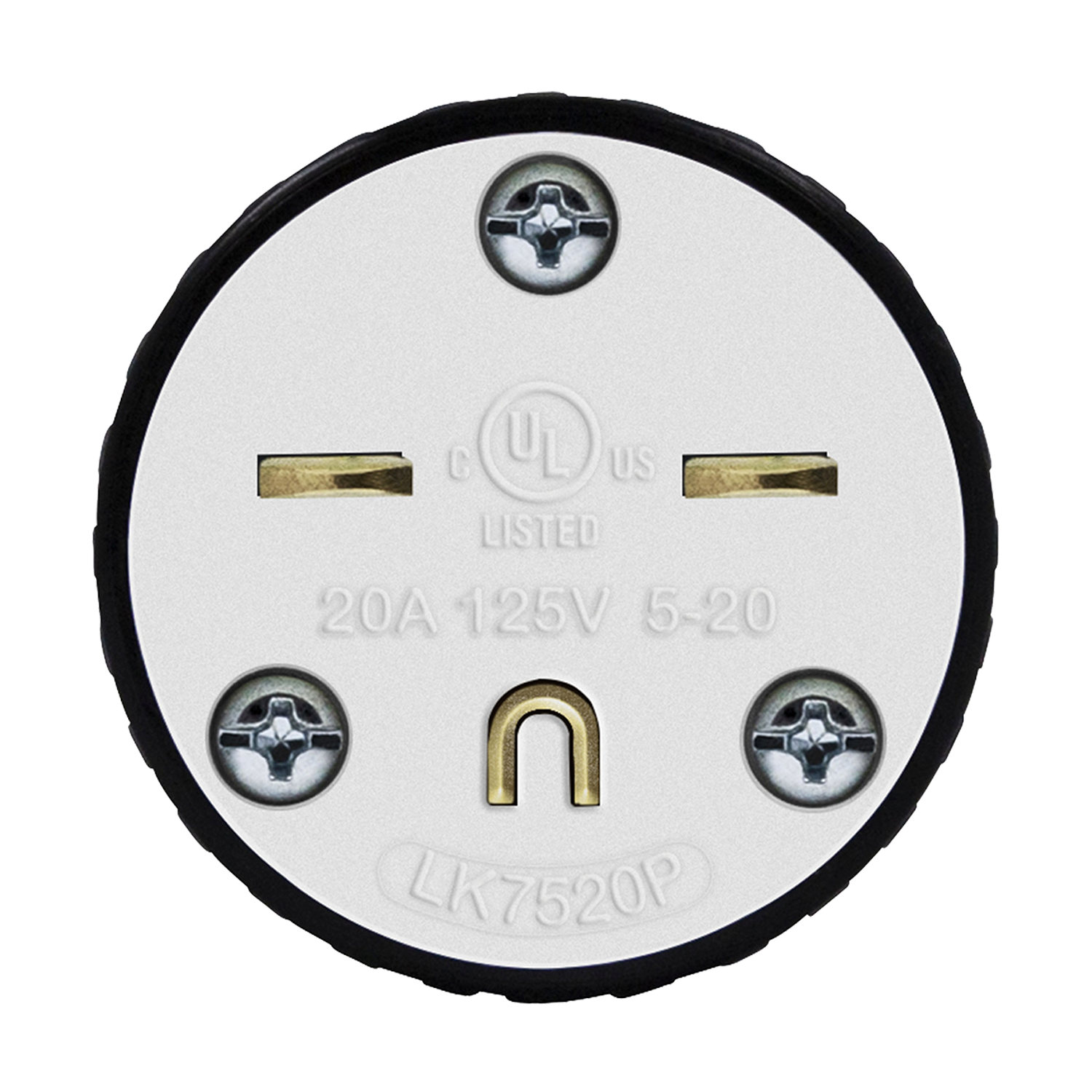 ENERLITES 66220 15A straight blade locking plug with twist-to-lock mechanism, UL listed