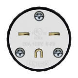 ENERLITES 66220 15A straight blade locking plug with twist-to-lock mechanism, UL listed