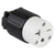 Industrial Straight Blade Locking Connector | 20 Amp, 250V | NEMA 6-20C
