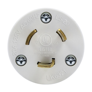 Industrial Grade Locking Plugs, 20A, L5-20P
