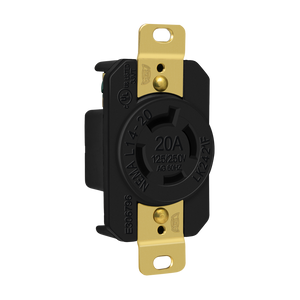 Industrial Straight Blade Locking Receptacle | NEMA L14-20R