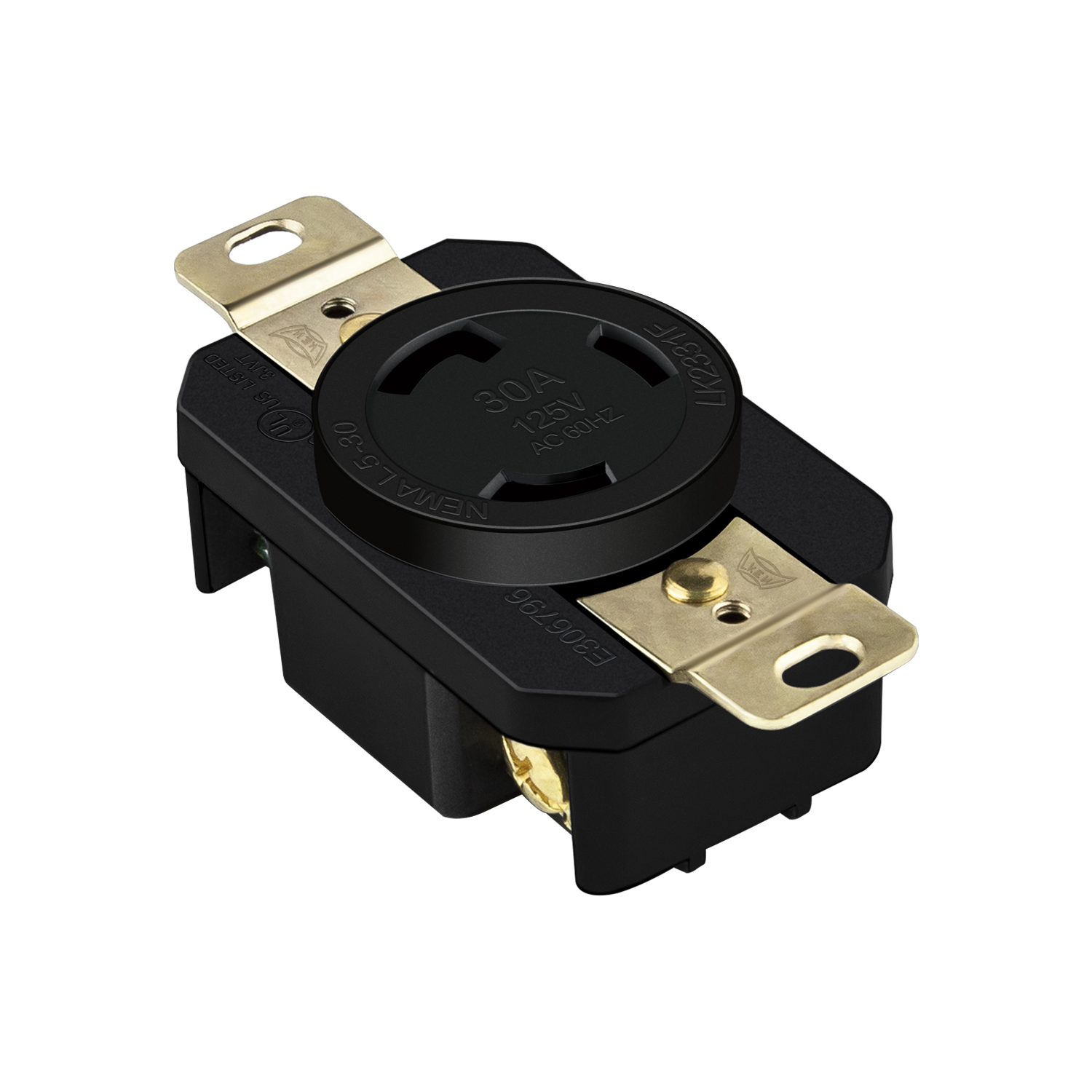 ENERLITES 66440 industrial grade 30A NEMA L5-30R locking receptacle