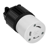ENERLITES 66482 industrial grade locking cord connector, 15 amp, NEMA L7-15C twist-lock design for secure electrical connections.