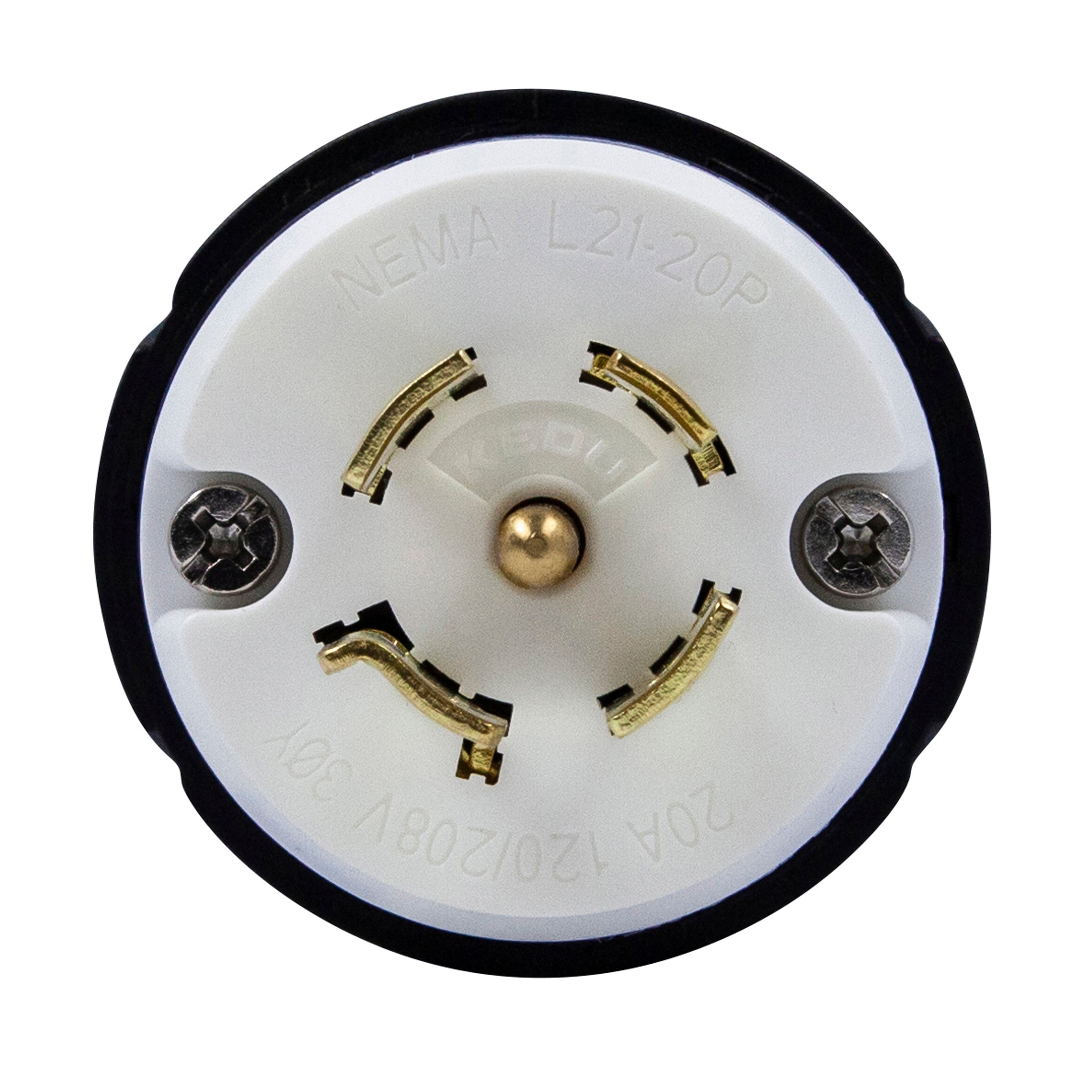 ENERLITES 66600 industrial grade 20A NEMA L21-20P locking plug