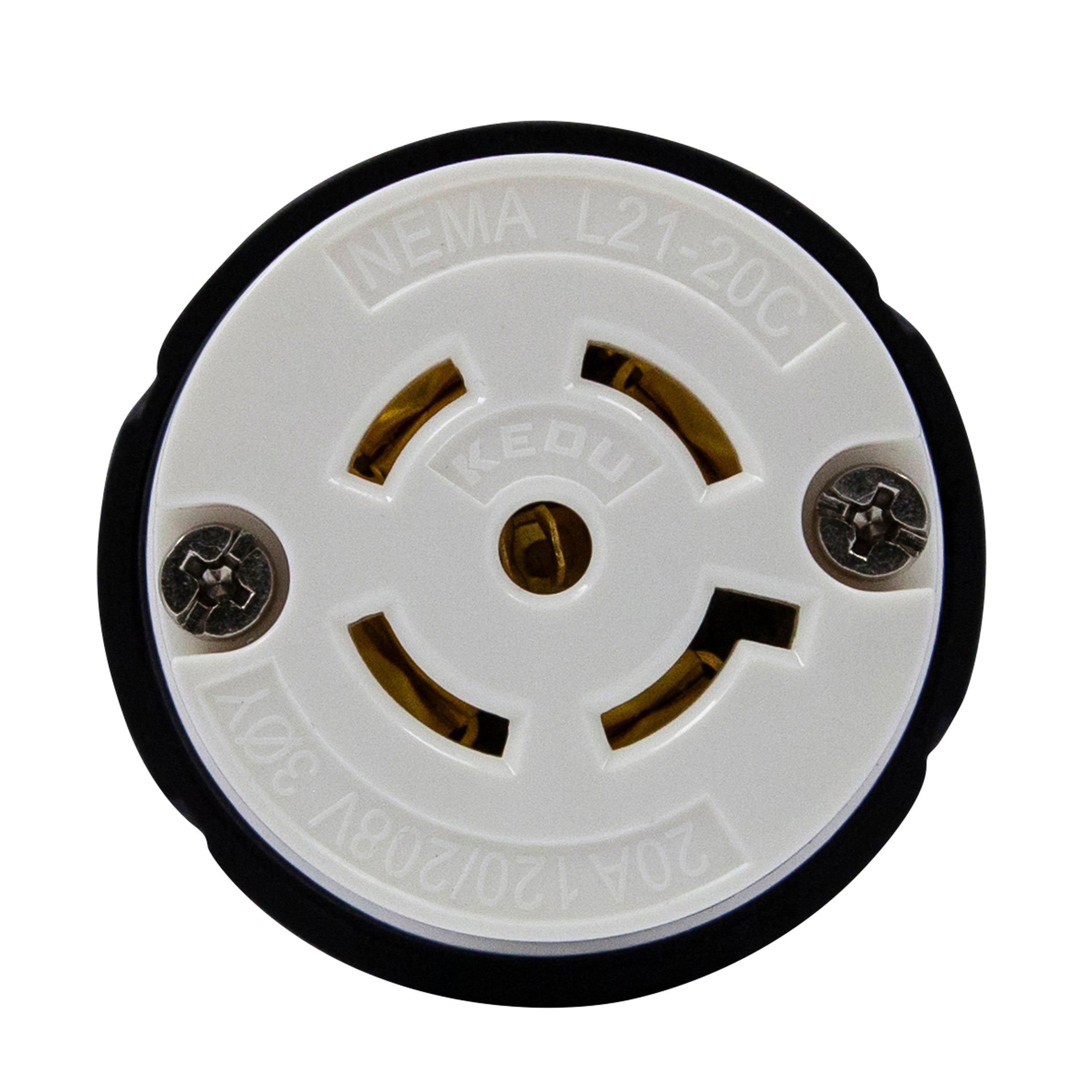 ENERLITES 66601 industrial grade 20A NEMA L21-20C locking connector