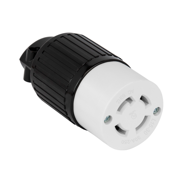 Industrial Straight Blade Locking Connector | 30 Amp, 125/250VAC | NEMA L15-30C