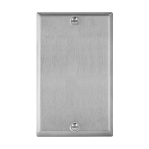 1-Gang Blank Wall Plate | Stainless Steel