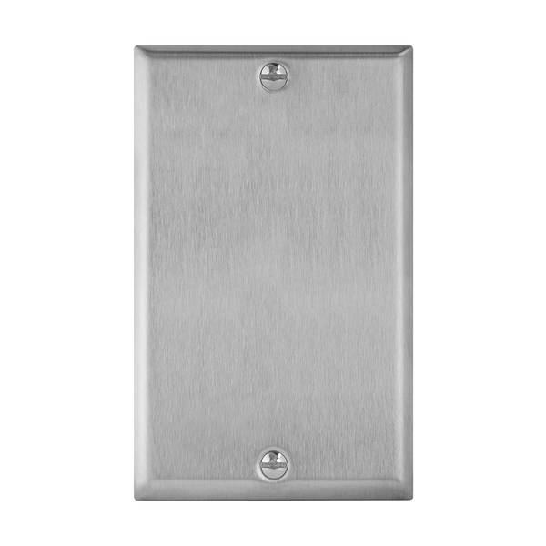 1-Gang Blank Wall Plate | Stainless Steel