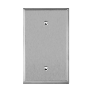 1-Gang Blank Wall Plate | Over-Sized | Stainless Steel