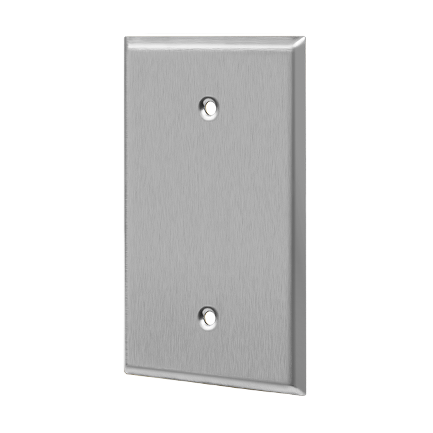 ENERLITES 7701O blank cover one-gang oversize metal wall plate made of 430 stainless steel with smooth finish, UL listed, and corrosion resistant.