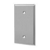 ENERLITES 7701O blank cover one-gang oversize metal wall plate made of 430 stainless steel with smooth finish, UL listed, and corrosion resistant.