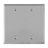 2-Gang Blank Wall Plate | Stainless Steel